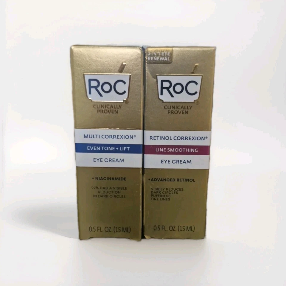 RoC Multi Correxion Even Tone & Line Smoothing Eye Cream - 0.5 FL OZ Lot Of 2 - Image 1 of 1