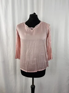 Damen Silkysilk Nachtwäsche Top Rosa Seide Medium Größe 12 - Bild 1 von 23