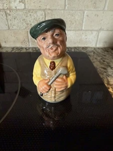 Royal Doulton Doultonville Character Toby Jug Major Green The Golfer Mug D6740 - Bild 1 von 7