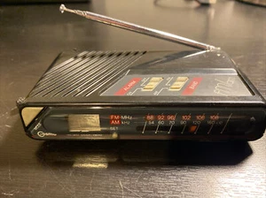 Cosmo Model No CR 2508 Portable AM/FM Clock Radio Tested Working - Picture 1 of 4