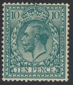 GB 1924 GV SG428, 10d turquoise-blue, Unmounted Mint Very Minor toning (A5 3) - Picture 1 of 2