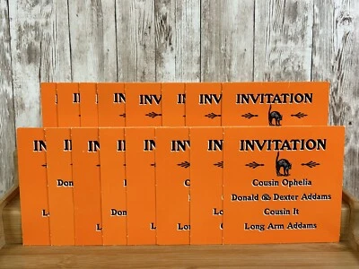 Tarjetas de invitación de colección The Addams Family Reunion juego de mesa piezas de repuesto Foto 1 de 4