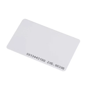 125KHz RFID Access Card White 0.8mm for Proximity ID EM Reader Door Control Tag - Picture 1 of 6