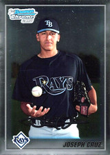 2010 Bowman Chrome Prospects #BCP15 Joseph Cruz RC Tampa Bay Rays