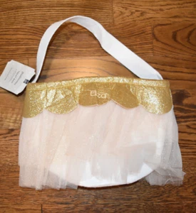 Pottery Barn Kids Gold Metallic Tüll Trick or Treat Tasche Halloween Name entfernt - Bild 1 von 2