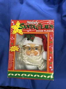NIB Motion Activated MELODY SANTA CLAUS DOOR PLAQUE in original box never used - Picture 1 of 7