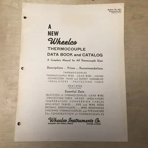 Vtg Wheelco Instruments Co Brochure Flame-otrol Combustion Safeguard 1942 - Picture 1 of 10