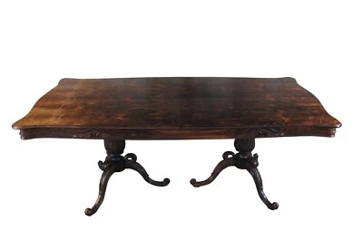 Обеденный стол середины века из бразильского палисандра серпентин французский провинциальный 78 дюймов - Изображение 1 из 4