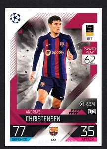 ANDREAS CHRISTENSEN #142 FC BARCELONA 2022/23 CROMO UEFA MATCH ATTAX 22/23 TOPPS - Picture 1 of 2