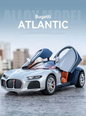 1:24 Bugatti Atlantic Alloy Sports Car Model Diecasts Metal Toy Race Kids Gift - Image 1 of 4