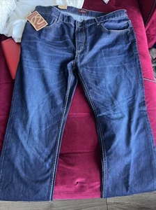 PERRY ELLIS Jeans Men’s Size 38x30 Blue Premium Denim Fit Slim Pants Tag - Picture 1 of 4