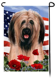 Bandiera da giardino con fiori patriottici - Briard di cerbiatto non coltivata - Foto 1 di 1