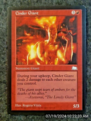 MTG - Cinder Giant - Weatherlight - NM - Free Shipping! - (DS3D1H1) - Image 1 of 4