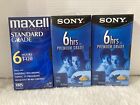 Blank Vhs Tapes Nib 2-Sony & 1-Maxwell.Premium Grace