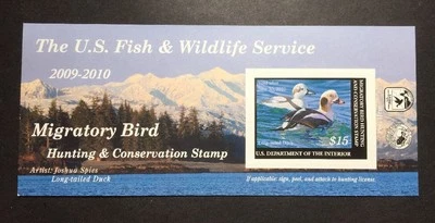 #RW76A 2009 - 2010 - Sello de pato federal de Estados Unidos - Oficina de correos FRESCO Foto 1 de 2