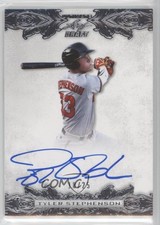 2015 Leaf Ultimate Draft Silver Etched Foil /25 Tyler Stephenson #BA-TS1 Auto