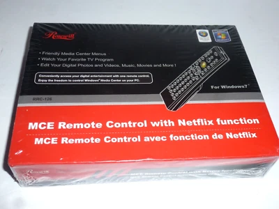 Rosewill MCE Remote Control Netflix RRC-126 Windows 7 NIB-Sealed - Image 1 of 4