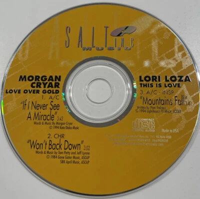 3 PROMO RADIO Singles Lori Loza/Morgan Cryar “If I Never See A Miracle+” ‘94 CD! - Image 1 of 2