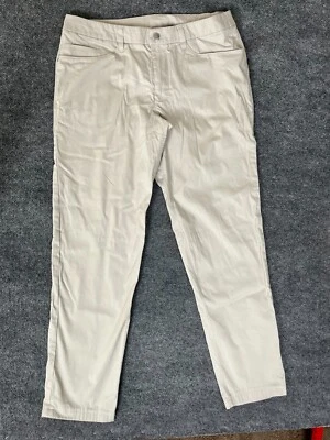 Pantalones Lululemon Para Hombre Beige Tostado Calce Clásico Frente Plano Pierna Recta Talla-33 Foto 1 de 4