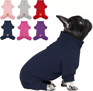 Pigiama per Cani Cappotto Invernale Caldo per Cani di Piccola Taglia Morbido Elasticizzato Navy di Cyeollo - Foto 1 di 7