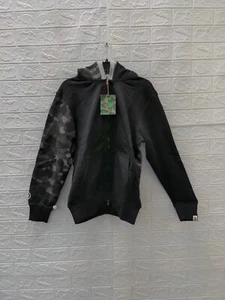 New A Bathing Ape Double Hood Black Sz XL - Picture 1 of 12