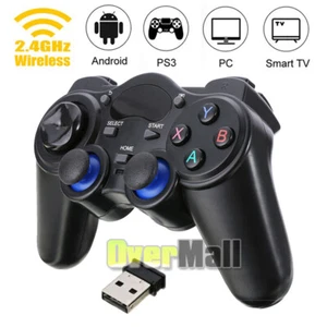 Wireless 2.4GHz Game Controller Gamepad for PS3 Xbox360 TV Box PC Android Phones - Picture 1 of 12