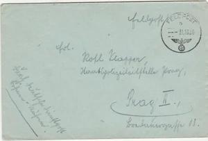 WWII ALEMANIA .1940 UNA CUBIERTA DE CORREO DE CAMPO - Imagen 1 de 2