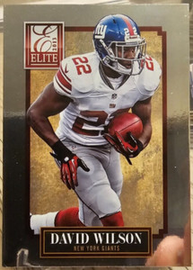 2013 Panini Elite David Wilson #66 New York Giants