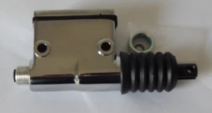 Harley Rear 87-99 FLST aftermarket Master cylinder Chrome V-Twin 23-0650 New - Foto 1 di 2