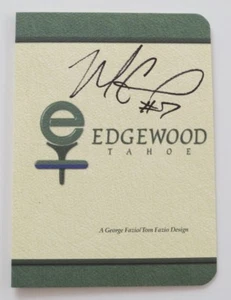MATT CASSEL Signed Edgewood Tahoe Golf Scorecard-DETROIT LIONS/NEW ENGLAND PATS - Picture 1 of 1
