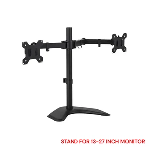DUAL MONITOR MOUNT STAND FOR 13-27 INCH TWIN ARM MONITOR DESK SCREEN MOUNT UK - Picture 1 of 11