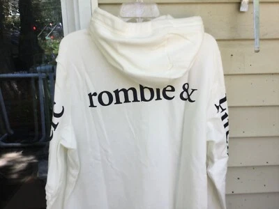Sudadera con capucha Icon manga larga abercrombie fitch BLANCO ROTO TALLA S, L, XL, XXL  Foto 1 de 4