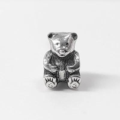 Pandora Cute Teddy Bear Charm 790395 Bead Sterling Silver 925 ALE .5" Retired - Image 1 of 4