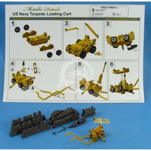U.S. Navy torpedo loading cart Metallic Details MDR4846 skala 1/48 - Imagen 1 de 6