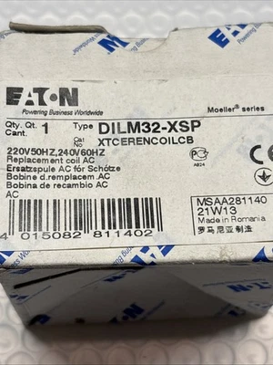 Eaton XTCERENCOILCB, DILM32-XSP, 220-240V, Replacement Coil AC, New - Image 1 of 4