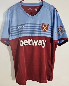 WEST HAM UNITED FC UMBRO 2019/20 Home Soccer Jersey #41 Size XL Fits Like LRG - Picture 1 of 7