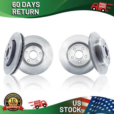 Front & Rear Disc Brake Rotors for Dodge Durango 2011-2020 Foto 1 de 4