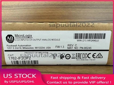 1762-IF2OF2 New Allen-Bradley AB SER B MicroLogix 1200 I/O Module 1762IF2OF2 - Image 1 of 3