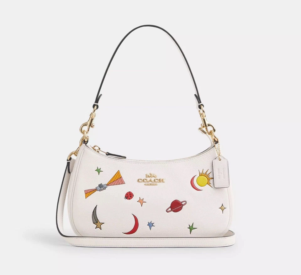 Coach X Observed By Us Teri Shoulder Bag In Leather With Print CU388