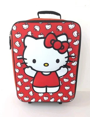Hello Kitty 16" Child Size Soft Luggage Cute Durable Carry On Suitcase Travel - Image 1 of 4