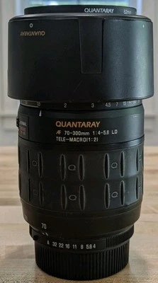 Quantaray AF 70-300mm f/4-5.6 LD Tele-Macro (1:2) For Pentax AF - Image 1 of 4