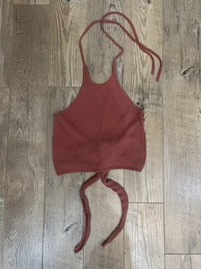 Zara Knit Neckholder Top ohne Bindeband Medium - Bild 1 von 7