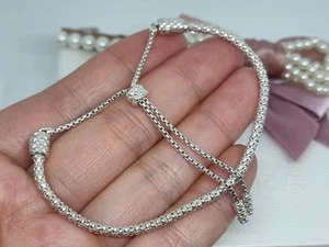 Pulsera Deslizante Cadena Tachonada Plata PANDORA Genuina 💕28cm S925 ALE - Imagen 1 de 10
