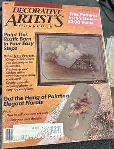 Vtg Rare Decorative Artist's Workbook Tole Painting Pattern Bk August 1987 - Picture 1 of 11