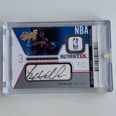 BEN WALLACE 2003-04 FLEER AUTHENTIX AUTOGRAPHS 044/225 - Image 1 of 4