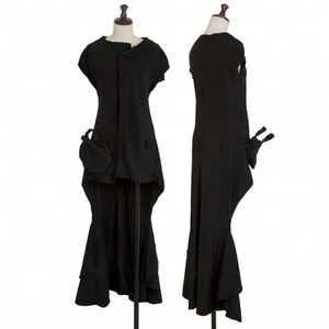 Yohji Yamamoto FEMME lange ärmellose Jacke mit Seidenrücken Größe 1 (K-114504) - Bild 1 von 12