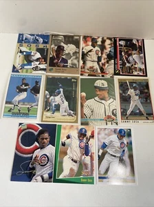 Lot of 11 Sammy Sosa baseball cards Chicago Cubs 2 - Picture 1 of 23