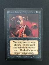 MTG Magic: the Gathering BETA Demonic Tutor MP