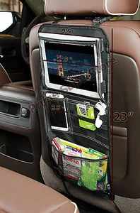 Back Seat iPad/DVD Tablet Multi Pocket Compartment Storage Organizer Car/Truck - Picture 1 of 3