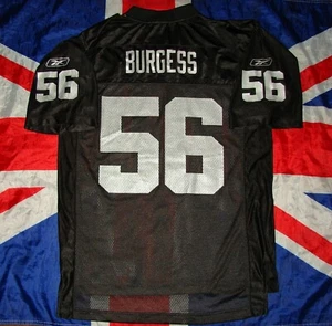 NFL USA Oakland Raiders Derrick Burgess Reebok Jersey Shirt Size M - Picture 1 of 9
